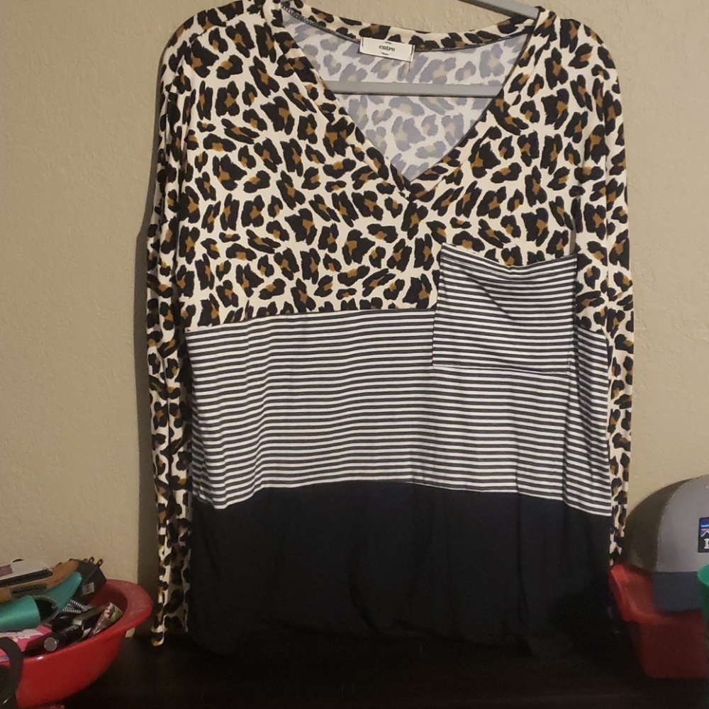 Womens Leopard Top